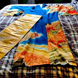 Vintage handmade kimono with Obi